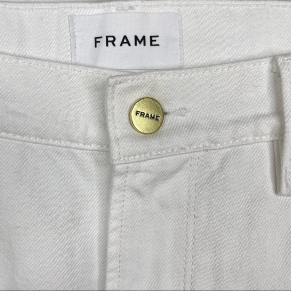 FRAME NWOT Le Garçon Straight Leg Distressed Rolled Cuff Boyfriend Jeans SZ 25 - Picture 10 of 15